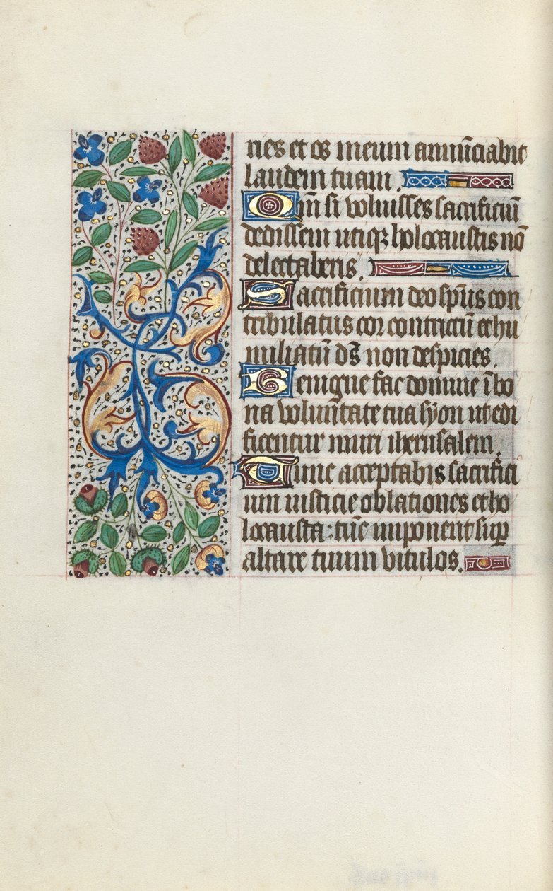 Timebok Bruk av Rouen: fol. 135v, ca. 1470. av Master of the Geneva Latini