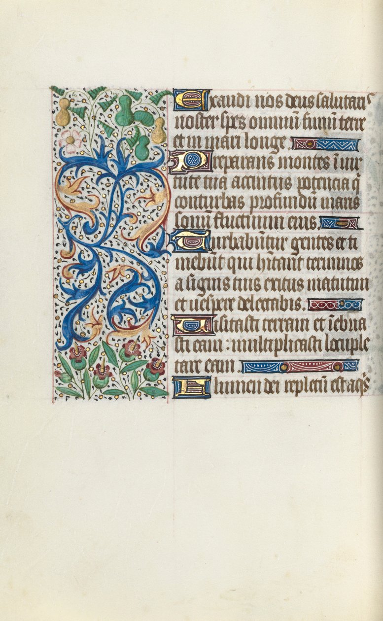 Timebok Bruk av Rouen: fol. 136v, ca. 1470. av Master of the Geneva Latini