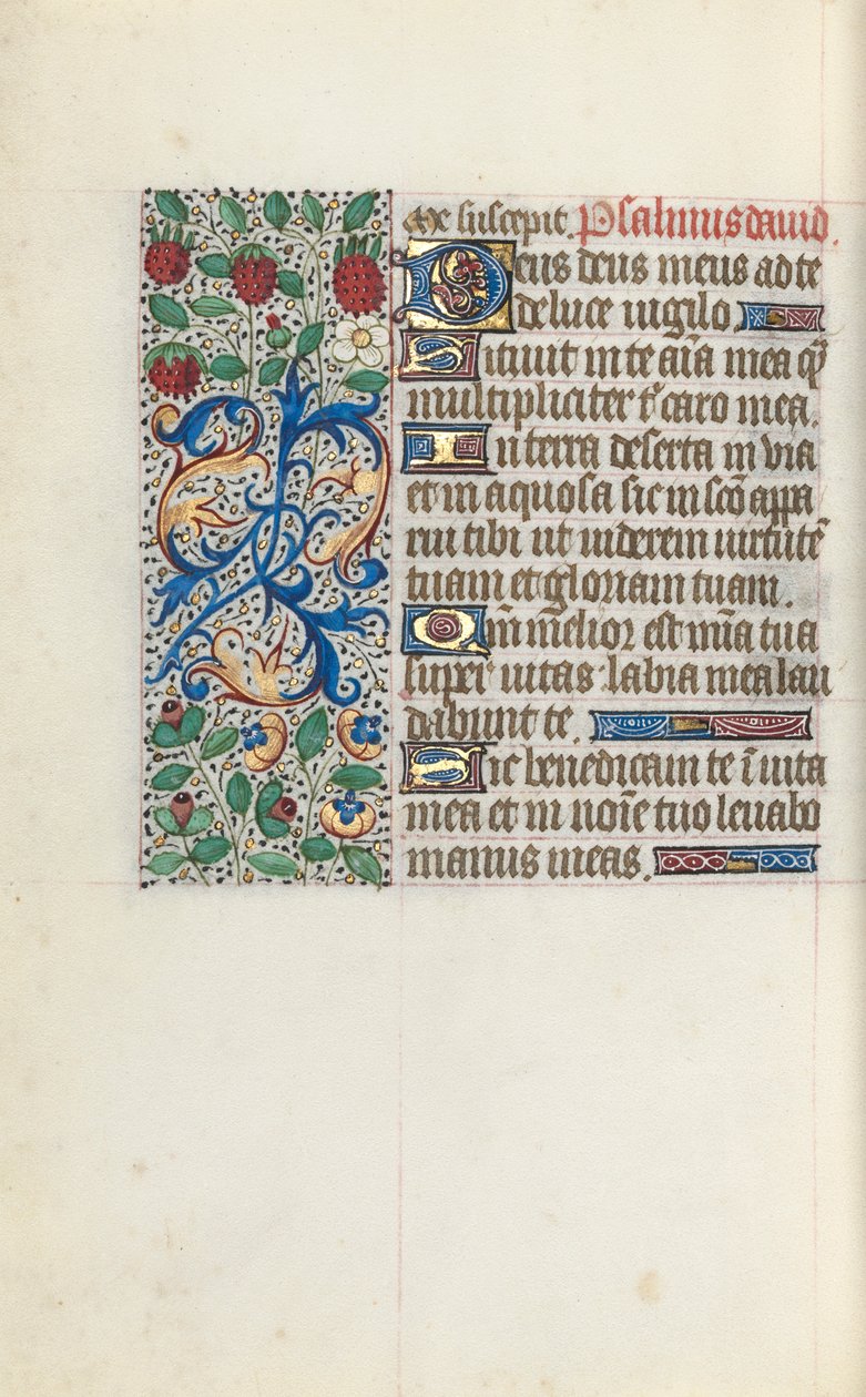 Timebok Bruk av Rouen: fol. 137v, ca. 1470. av Master of the Geneva Latini