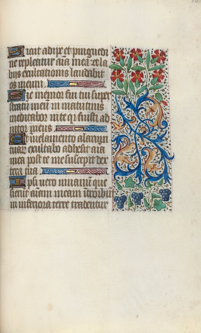Timebok Bruk av Rouen: fol. 138r, ca. 1470. av Master of the Geneva Latini