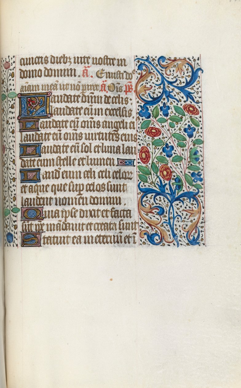 Timebok Bruk av Rouen: fol. 141r, ca. 1470. av Master of the Geneva Latini