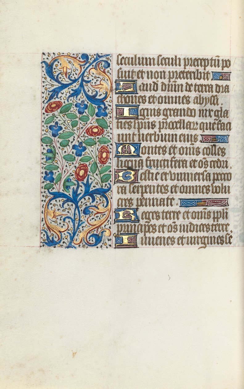 Timebok Bruk av Rouen: fol. 141v, ca. 1470. av Master of the Geneva Latini