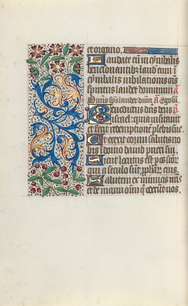 Timebok Bruk av Rouen: fol. 143v, ca. 1470. av Master of the Geneva Latini