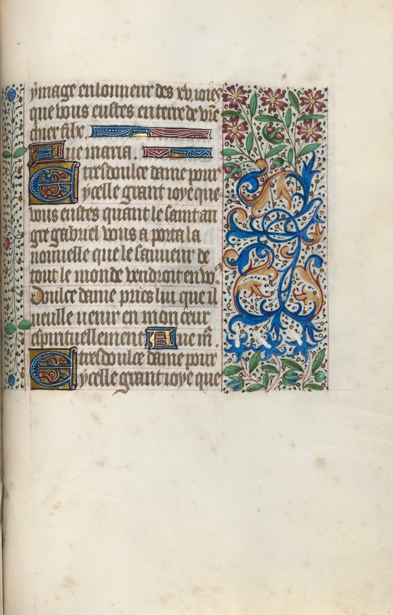 Timebok Bruk av Rouen: fol. 147r, ca. 1470. av Master of the Geneva Latini