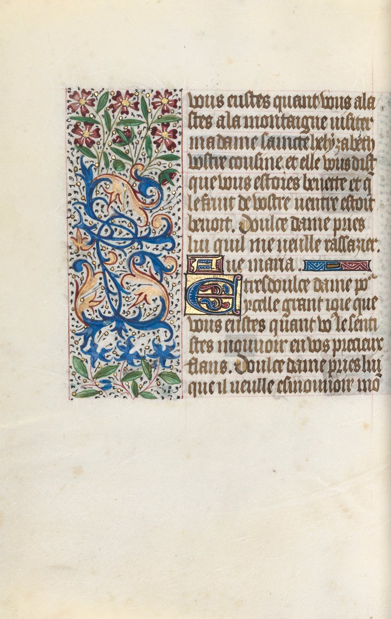 Timebok Bruk av Rouen: fol. 147v, ca. 1470. av Master of the Geneva Latini