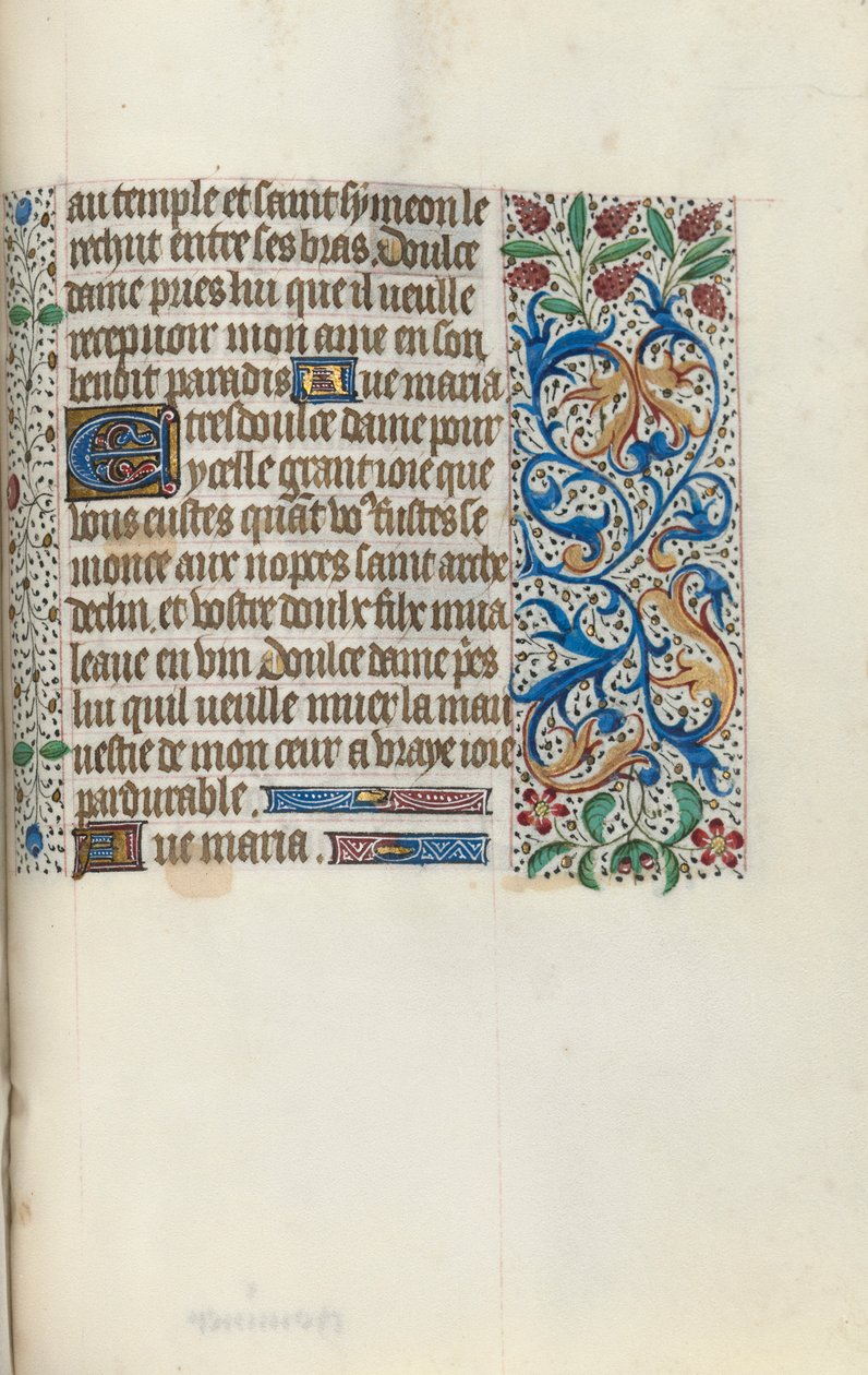 Timebok Bruk av Rouen: fol. 149r, ca. 1470. av Master of the Geneva Latini