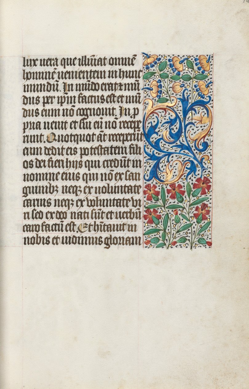 Timebok Bruk av Rouen: fol. 14r, c. 1470. av Master of the Geneva Latini