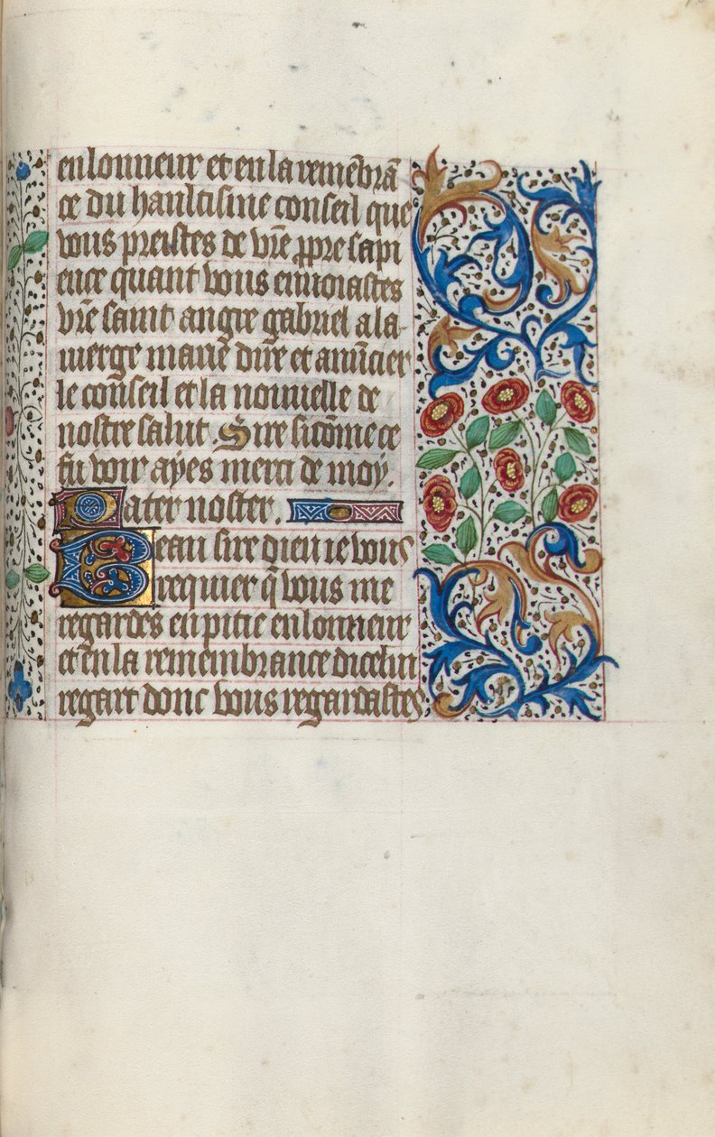 Timebok Bruk av Rouen: fol. 152r, ca. 1470. av Master of the Geneva Latini