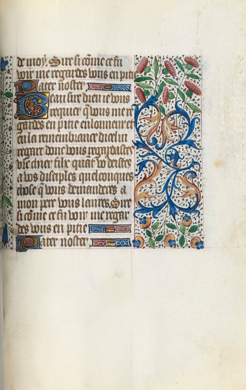 Timebok Bruk av Rouen: fol. 153r, ca. 1470. av Master of the Geneva Latini
