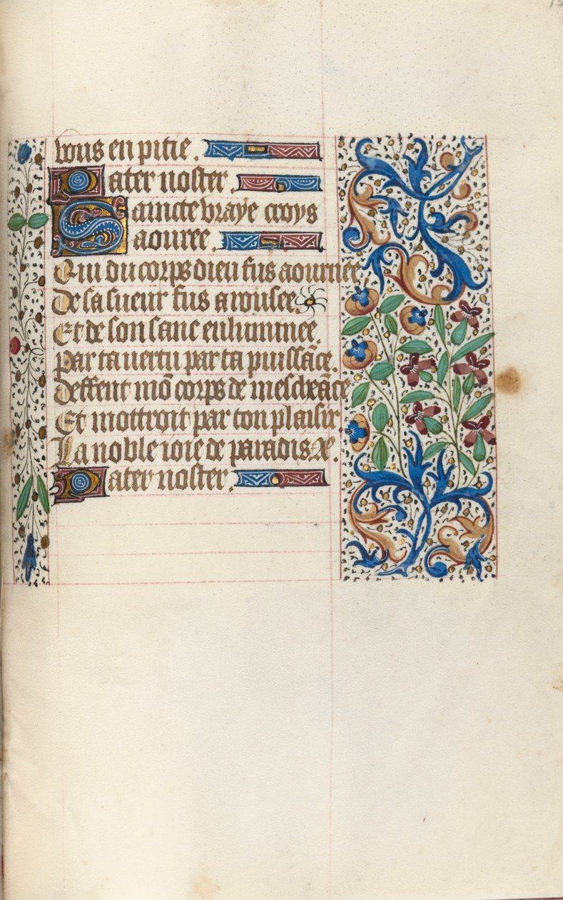Timebok Bruk av Rouen: fol. 154r, ca. 1470. av Master of the Geneva Latini