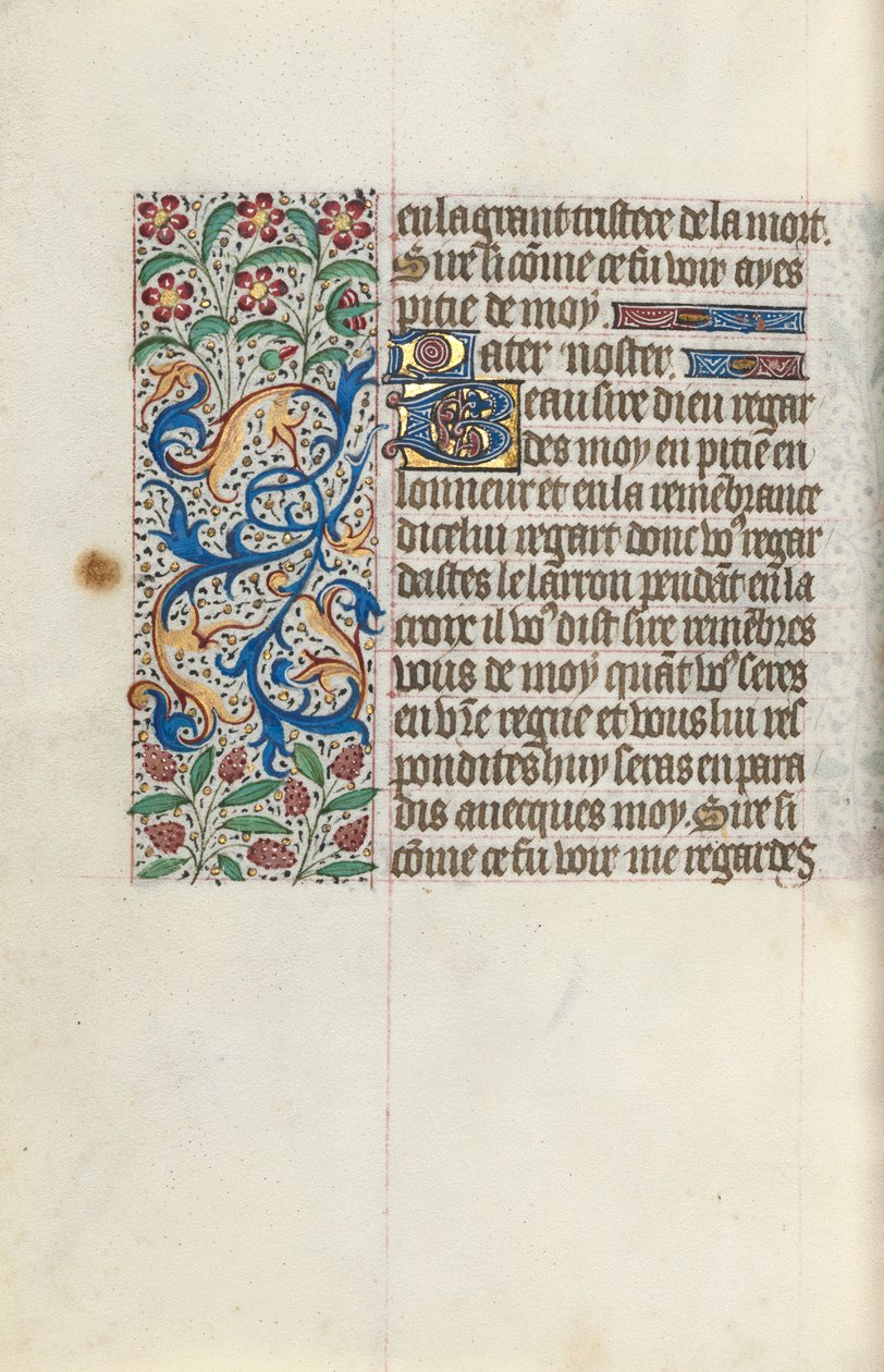 Timebok Bruk av Rouen: fol. 154v, ca. 1470. av Master of the Geneva Latini