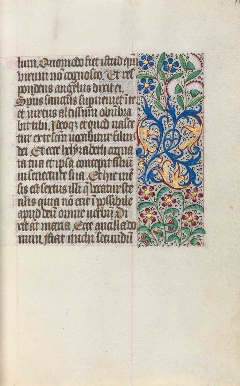 Timebok Bruk av Rouen: fol. 16r, c. 1470. av Master of the Geneva Latini
