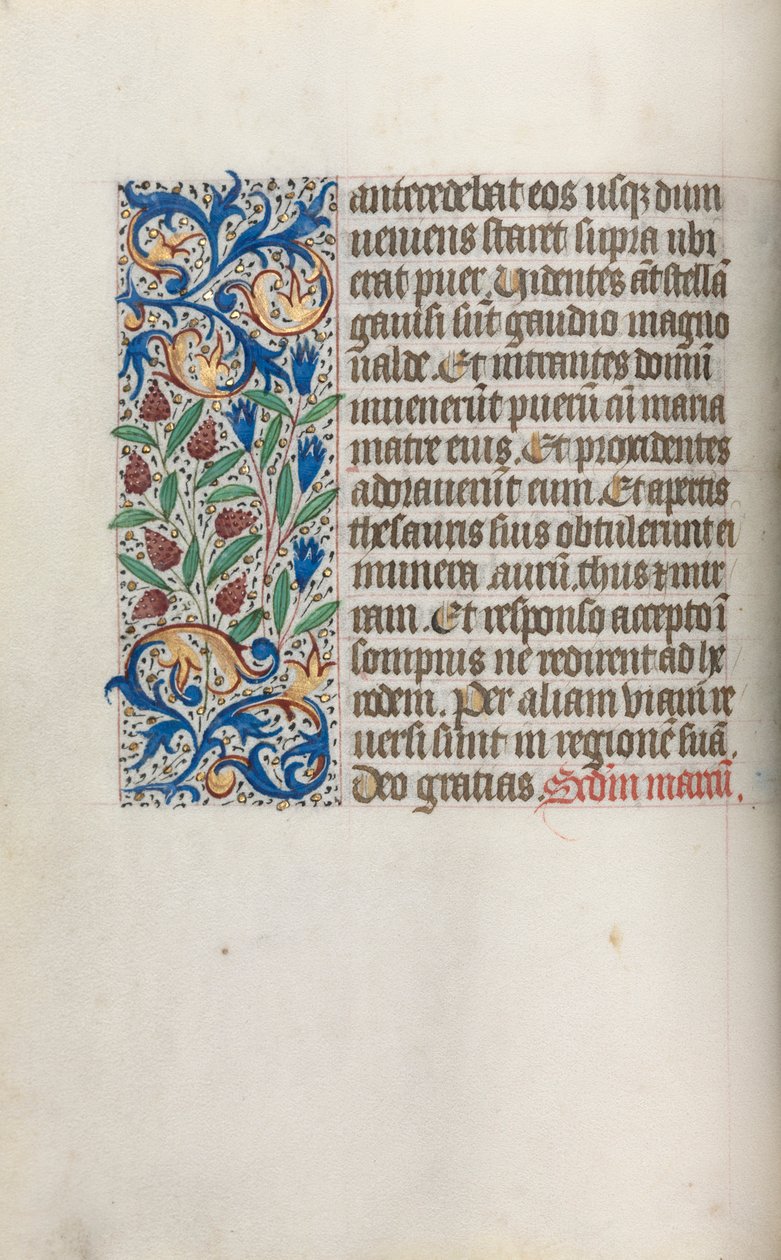 Timebok Bruk av Rouen: fol. 17v, c. 1470. av Master of the Geneva Latini