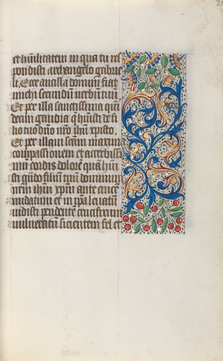 Timebok Bruk av Rouen: fol. 20r, c. 1470. av Master of the Geneva Latini