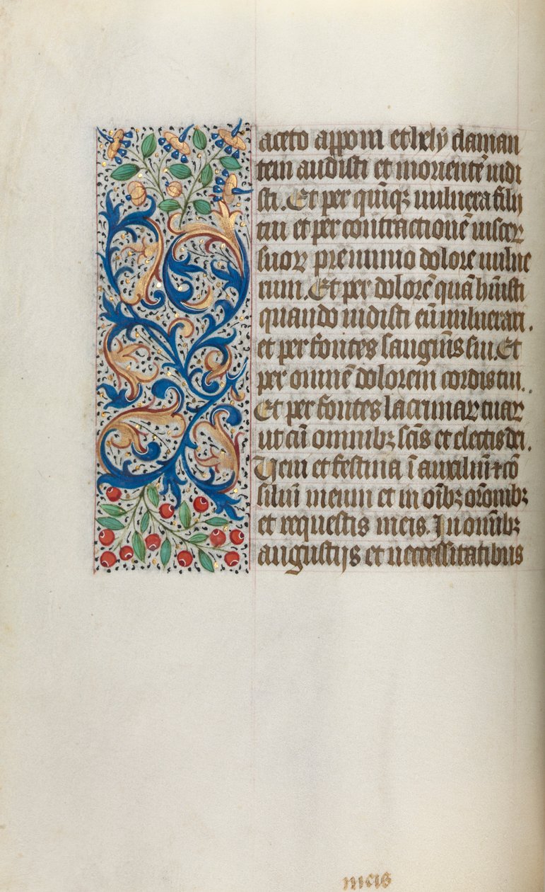 Timebok Bruk av Rouen: fol. 20v, c. 1470. av Master of the Geneva Latini