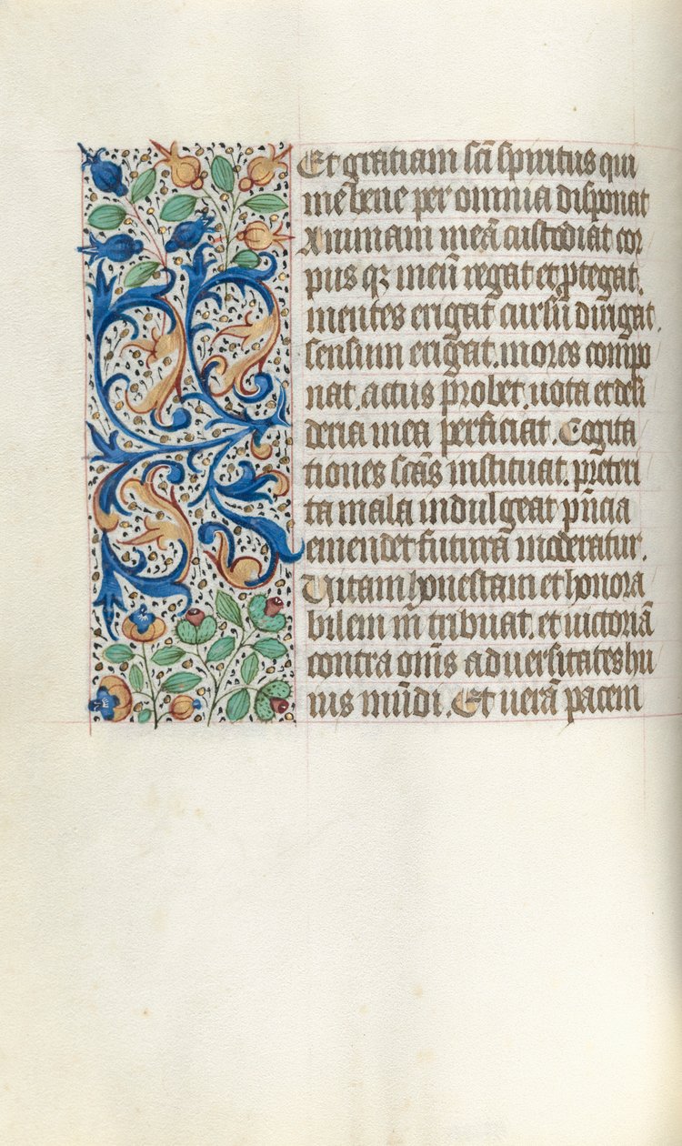 Timebok Bruk av Rouen: fol. 21v, c. 1470. av Master of the Geneva Latini