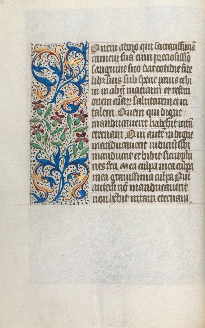 Timebok Bruk av Rouen: fol. 23v, c. 1470. av Master of the Geneva Latini