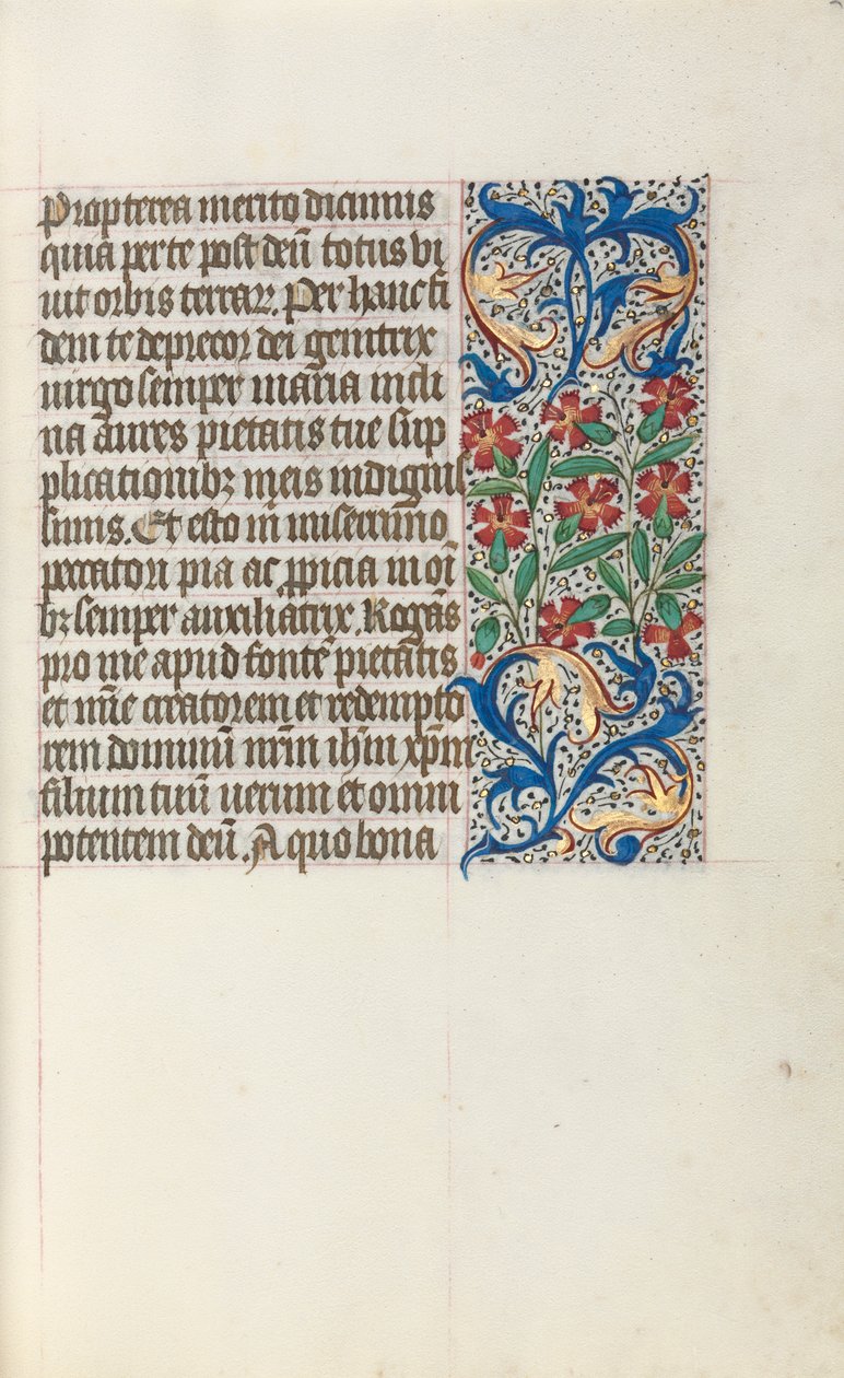 Timebok Bruk av Rouen: fol. 24r, c. 1470. av Master of the Geneva Latini