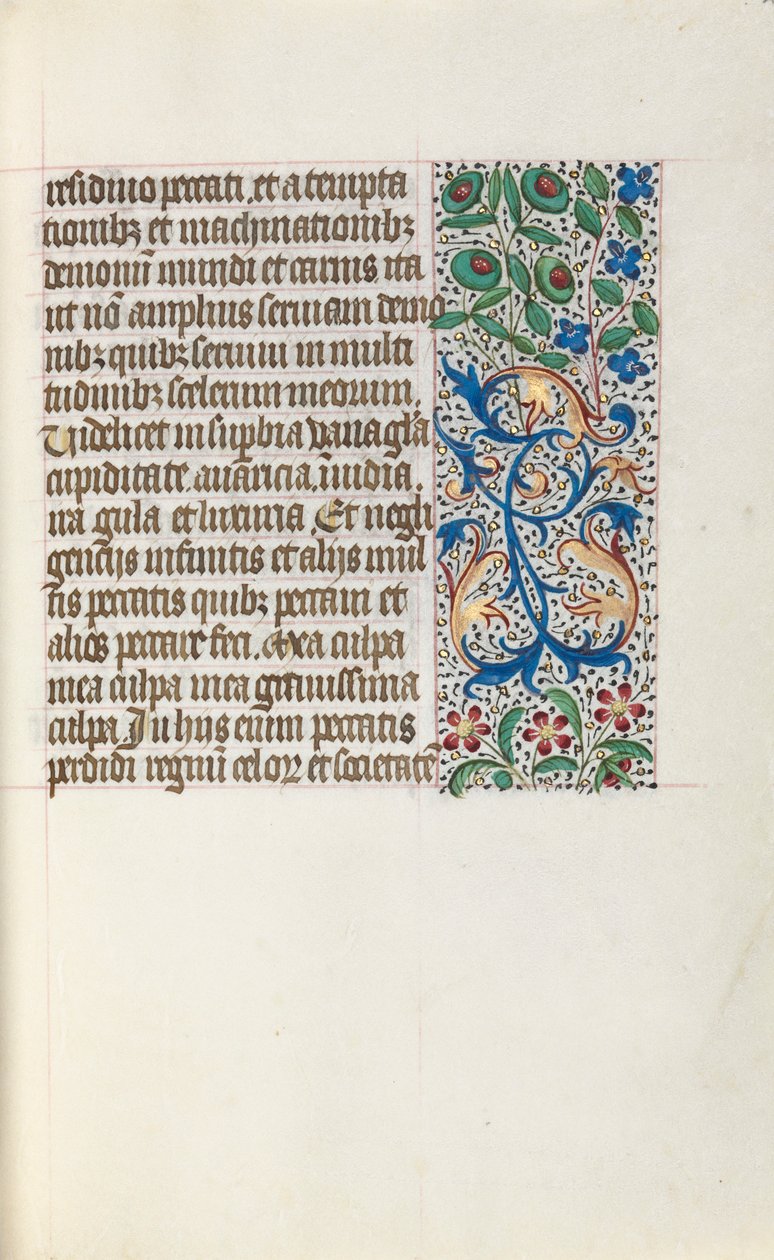 Timebok Bruk av Rouen: fol. 25r, c. 1470. av Master of the Geneva Latini