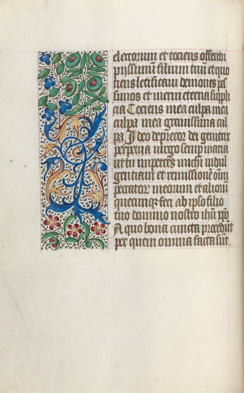 Timebok Bruk av Rouen: fol. 25v, c. 1470. av Master of the Geneva Latini