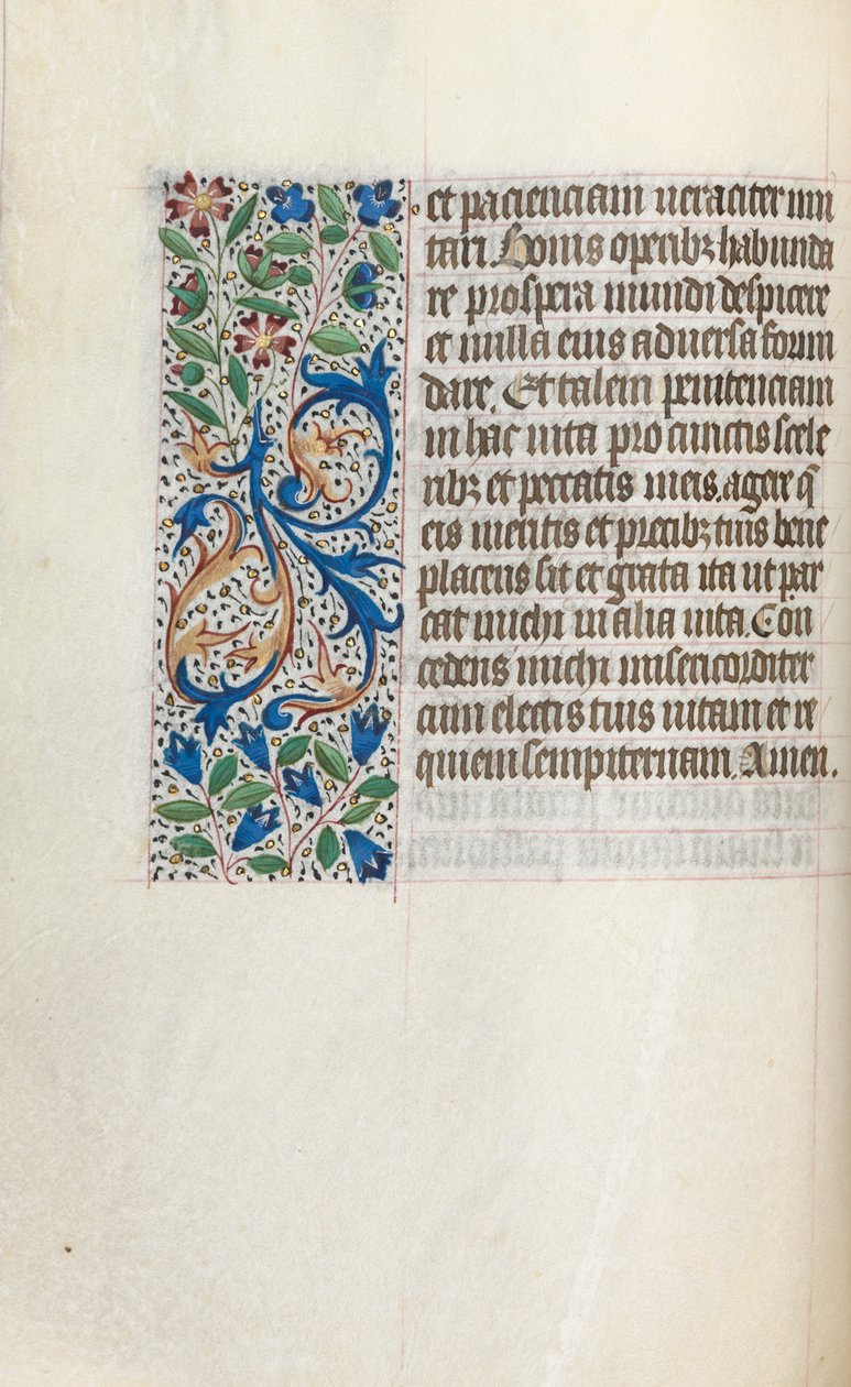 Timebok Bruk av Rouen: fol. 26v, ca. 1470. av Master of the Geneva Latini