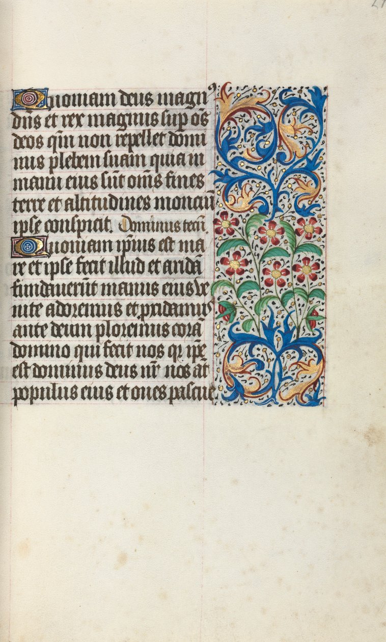 Timebok Bruk av Rouen: fol. 29r, c. 1470. av Master of the Geneva Latini