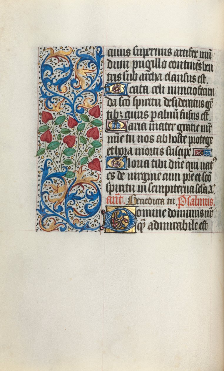 Timebok Bruk av Rouen: fol. 30v, c. 1470. av Master of the Geneva Latini