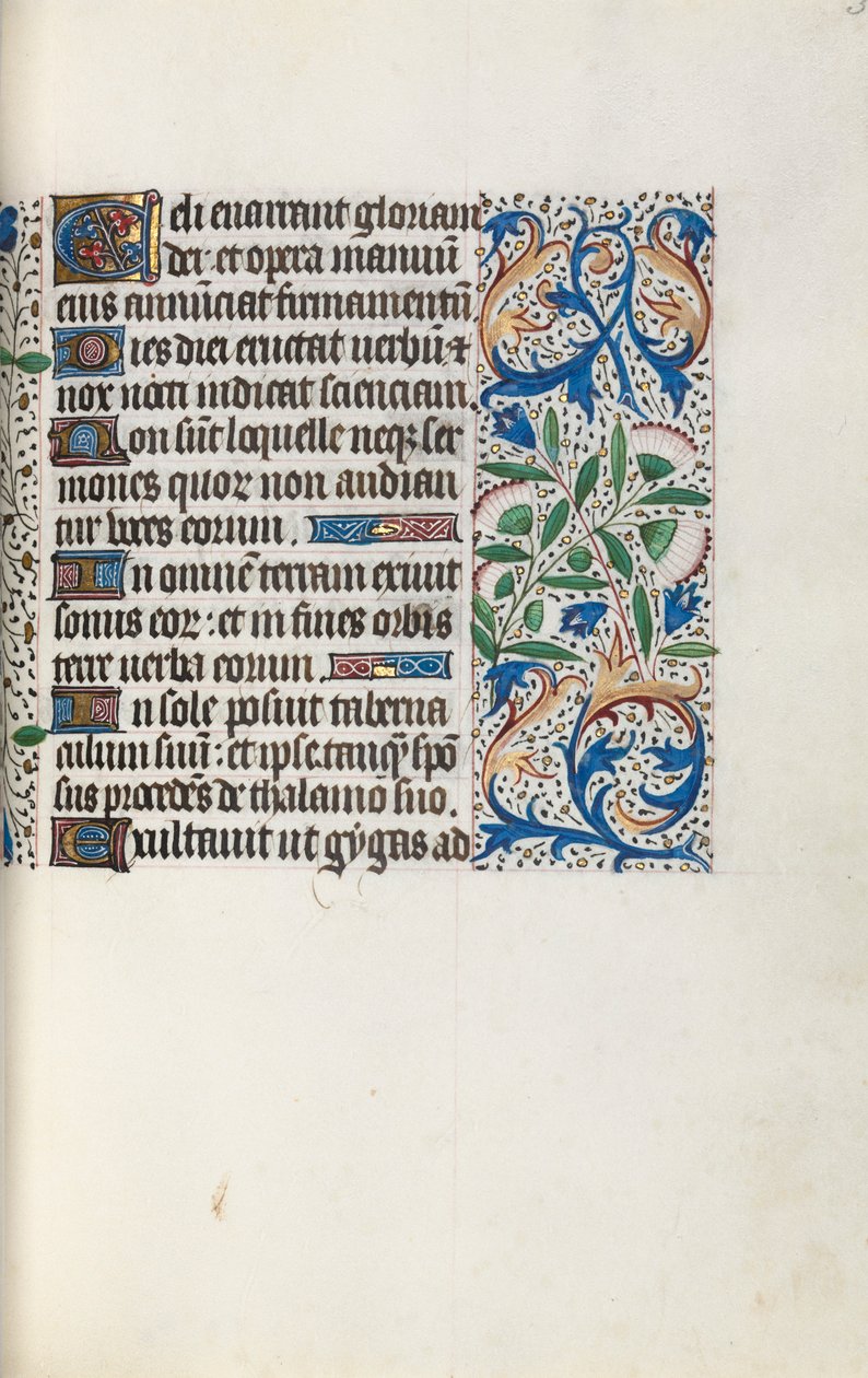 Timebok Bruk av Rouen: fol. 32r, c. 1470. av Master of the Geneva Latini