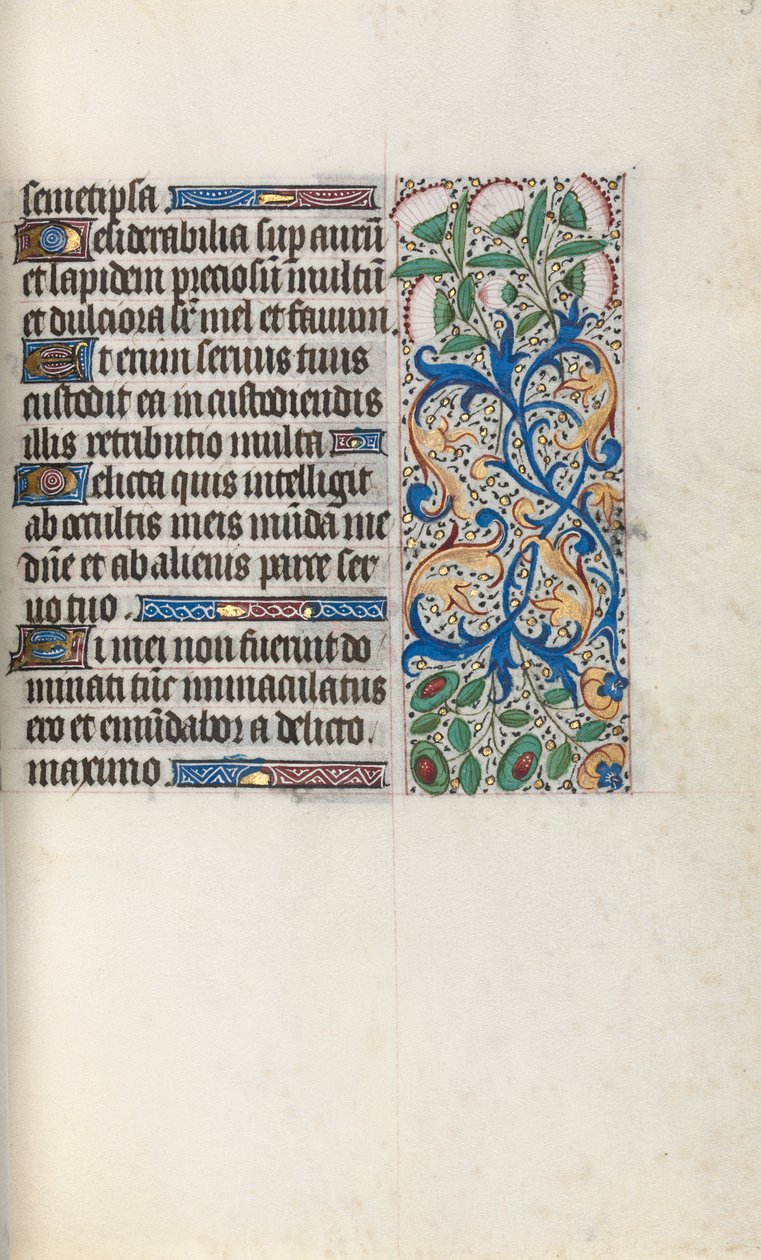 Timebok Bruk av Rouen: fol. 33r, c. 1470. av Master of the Geneva Latini