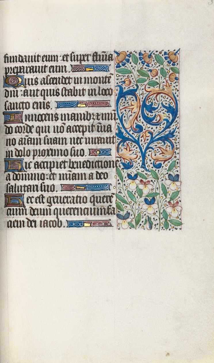 Timebok Bruk av Rouen: fol. 34r, c. 1470. av Master of the Geneva Latini
