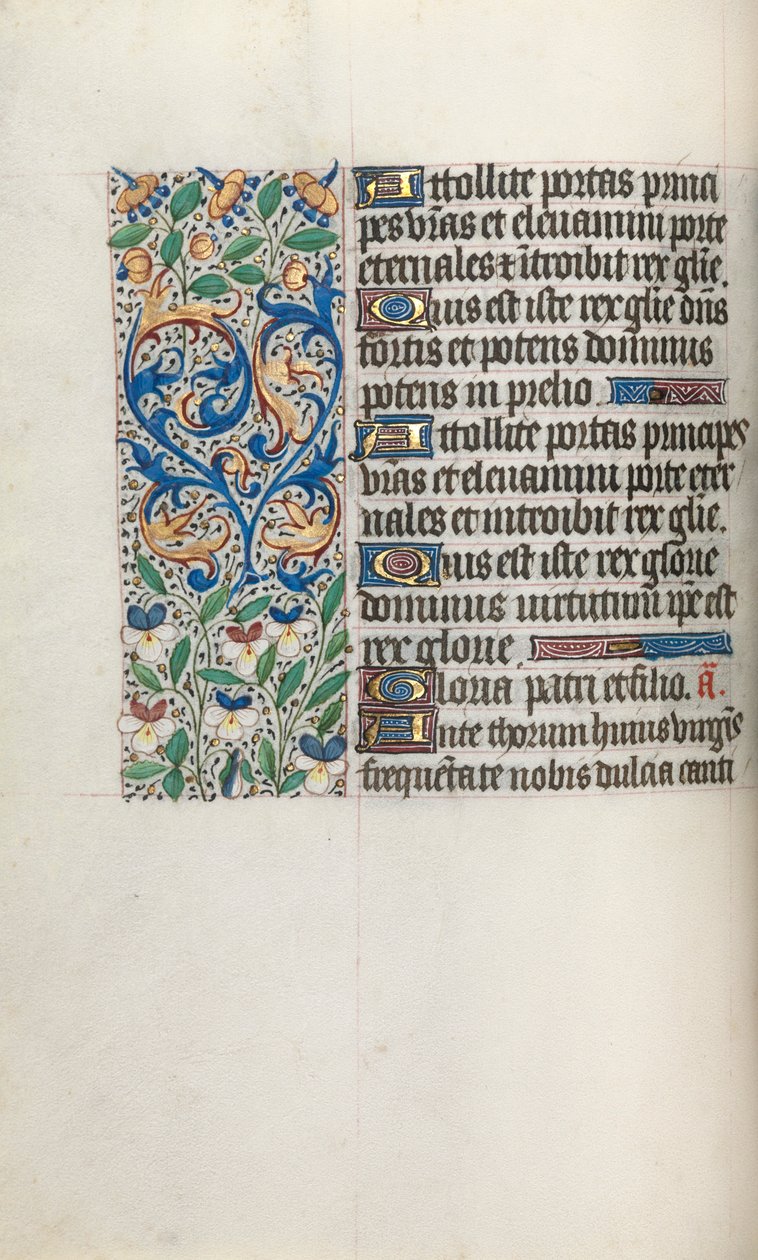 Timebok Bruk av Rouen: fol. 34v, c. 1470. av Master of the Geneva Latini