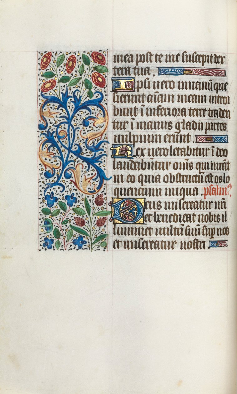 Timebok Bruk av Rouen: fol. 40v, ca. 1470. av Master of the Geneva Latini