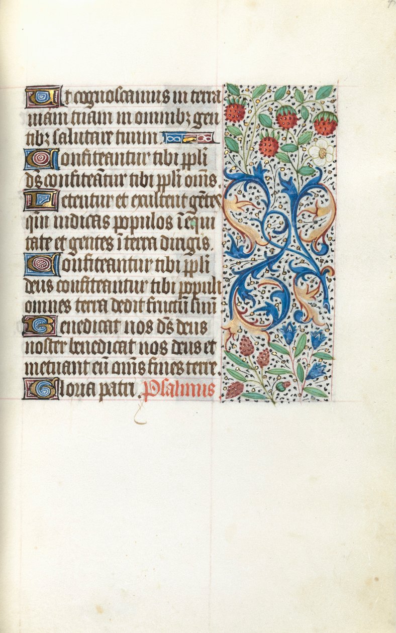 Timebok Bruk av Rouen: fol. 42r, c. 1470. av Master of the Geneva Latini