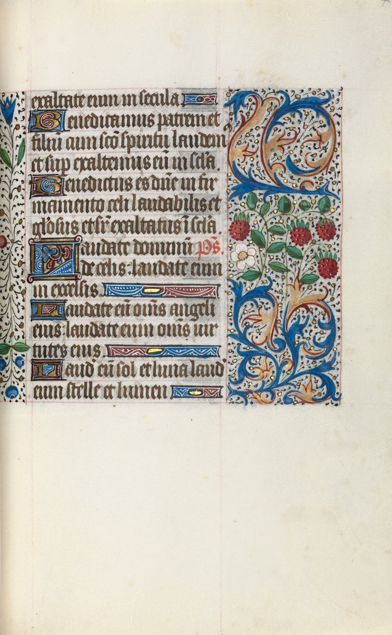 Timebok Bruk av Rouen: fol. 44r, c. 1470. av Master of the Geneva Latini