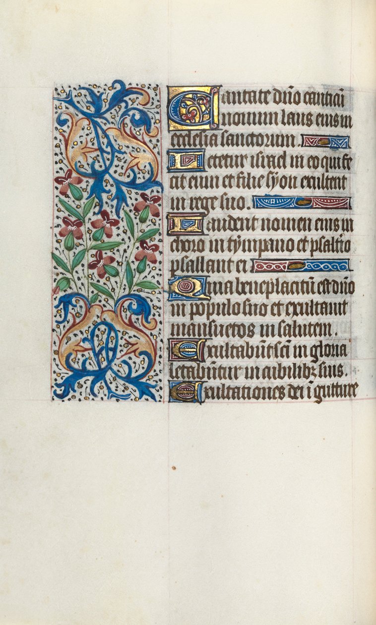 Timebok Bruk av Rouen: fol. 45v, ca. 1470. av Master of the Geneva Latini