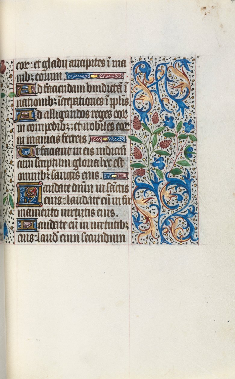 Timebok Bruk av Rouen: fol. 46r, c. 1470. av Master of the Geneva Latini