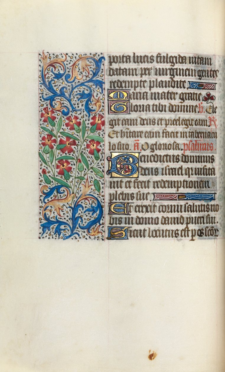 Timebok Bruk av Rouen: fol. 47v, ca. 1470. av Master of the Geneva Latini