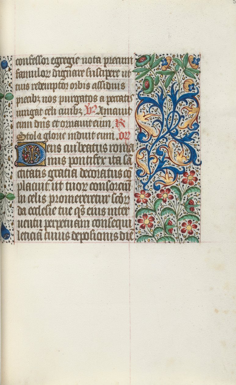 Timebok Bruk av Rouen: fol. 53r, c. 1470. av Master of the Geneva Latini