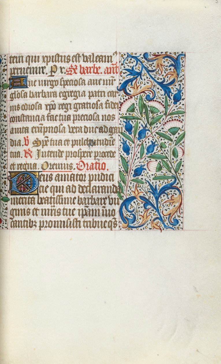Timebok Bruk av Rouen: fol. 54r, c. 1470. av Master of the Geneva Latini
