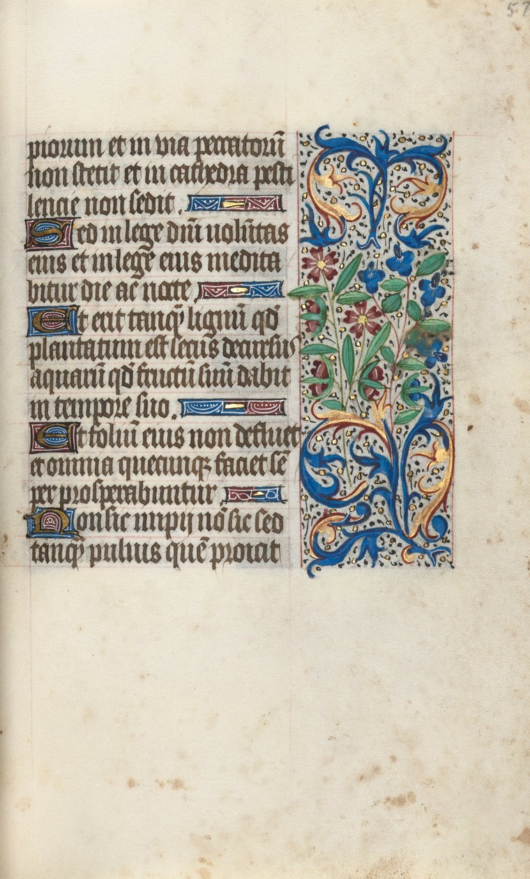 Timebok Bruk av Rouen: fol. 57r, ca. 1470. av Master of the Geneva Latini