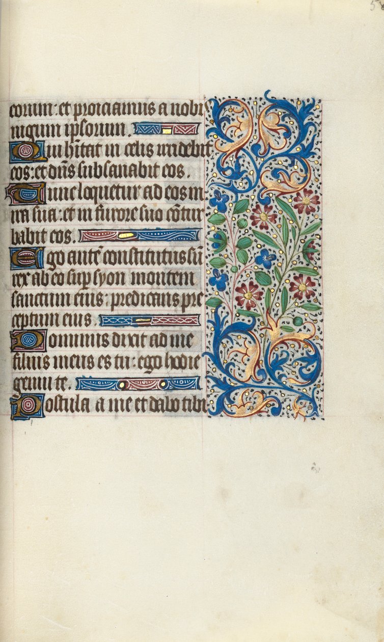 Timebok Bruk av Rouen: fol. 58r, ca. 1470. av Master of the Geneva Latini
