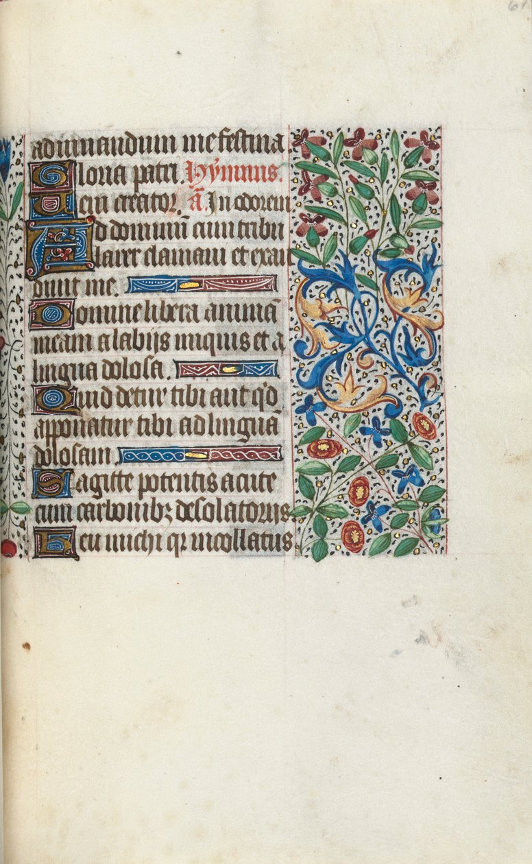 Timebok Bruk av Rouen: fol. 61r, ca. 1470. av Master of the Geneva Latini