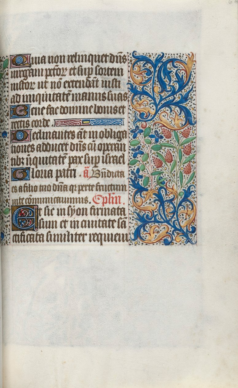 Timebok Bruk av Rouen: fol. 66r, ca. 1470. av Master of the Geneva Latini