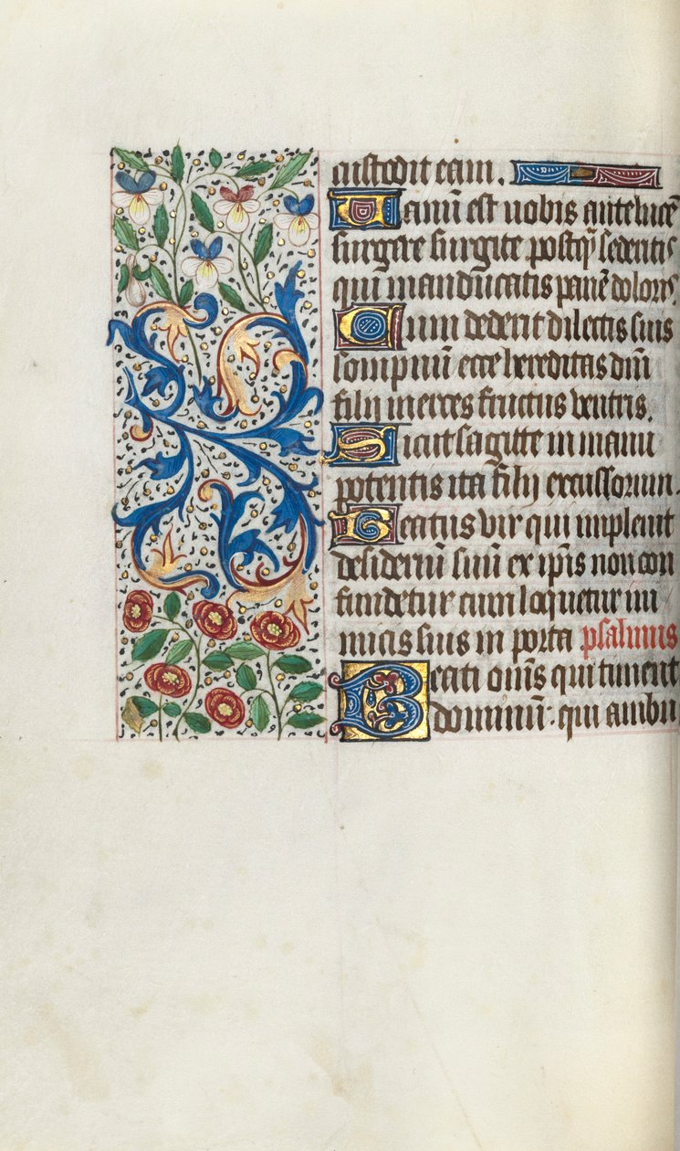 Timebok Bruk av Rouen: fol. 68v, ca. 1470. av Master of the Geneva Latini