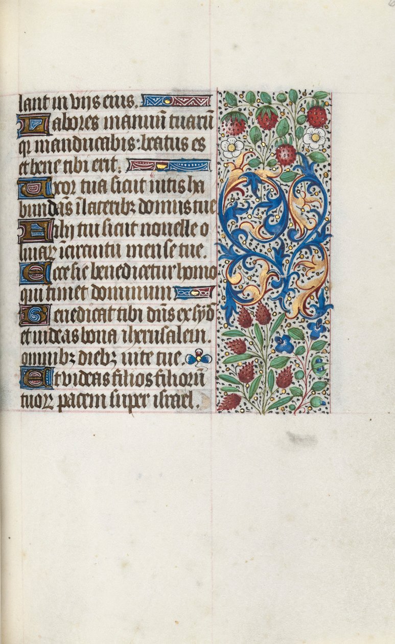 Timebok Bruk av Rouen: fol. 69r, ca. 1470. av Master of the Geneva Latini