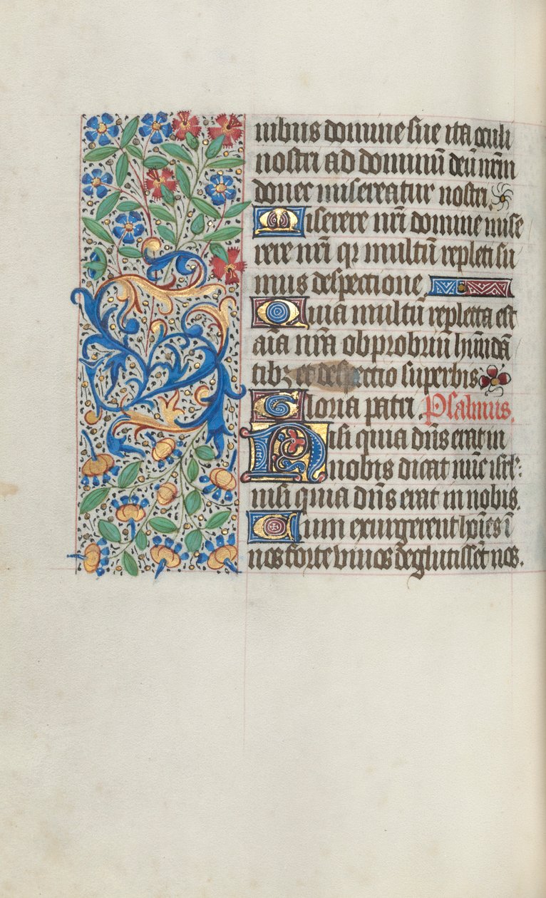 Timebok Bruk av Rouen: fol. 70v, ca. 1470. av Master of the Geneva Latini