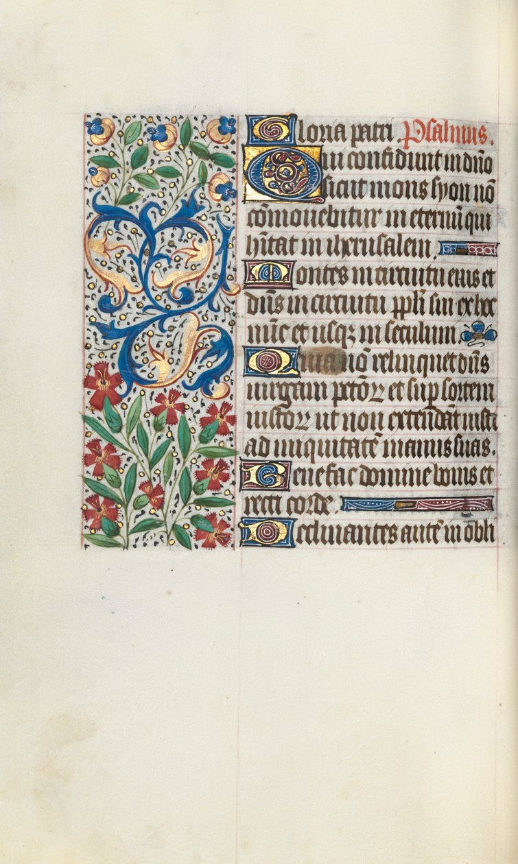 Timebok Bruk av Rouen: fol. 71v, ca. 1470. av Master of the Geneva Latini