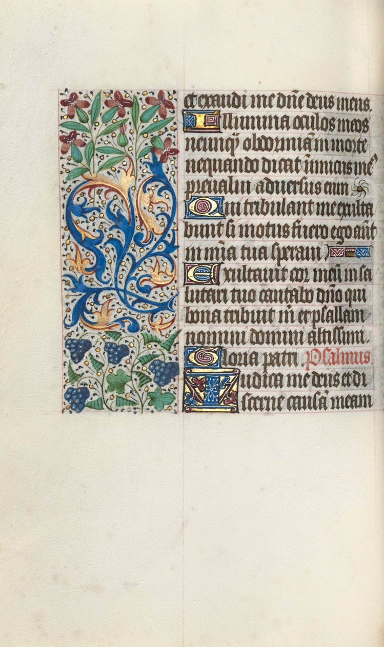Timebok Bruk av Rouen: fol. 75v, ca. 1470. av Master of the Geneva Latini