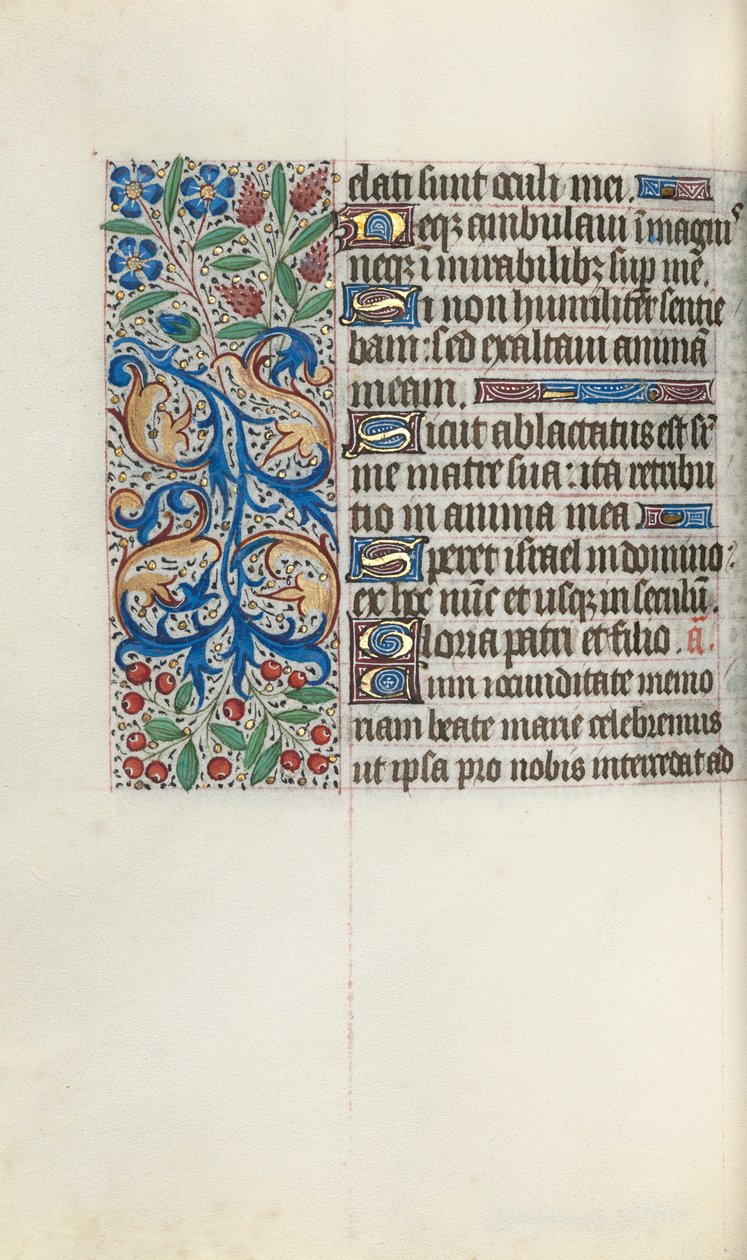 Timebok Bruk av Rouen: fol. 77v, ca. 1470. av Master of the Geneva Latini