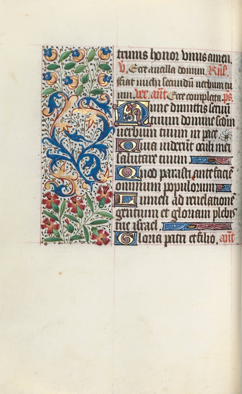 Timebok Bruk av Rouen: fol. 78v, ca. 1470. av Master of the Geneva Latini